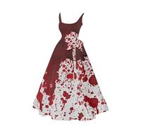 Women's Renaissance Medieval Costumes, Horror Elegant Wedding Dress A-Line Skull Dress October Festival Costume Women Halloween Plus Size Costumes Plus Size Witch for Party Cosplay Cocktail |