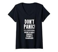 Women's Renewable Energy Project Manager V-Neck T-Shirt