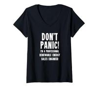 Women's Renewable Energy Sales Engineer V-Neck T-Shirt
