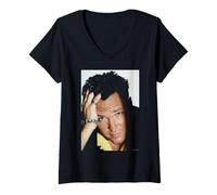 Womens Reservoir Dogs Actor Michael Madsen By Michael Grecco V-Neck T-Shirt