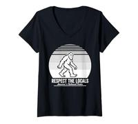 Womens Respect The Locals America's National Parks V-Neck T-Shirt