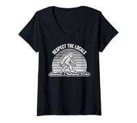 Womens Respect The Locals America's National Parks V-Neck T-Shirt