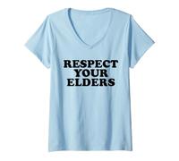 Women's Respect Your Elders V-Neck T-Shirt