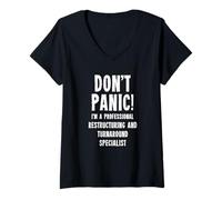 Womens Restructuring and Turnaround Specialist V-Neck T-Shirt