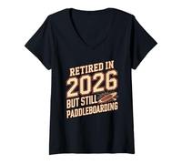Women's Retired in 2026 But Still Paddleboarding SUP V-Neck T-Shirt