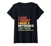 Women's Retired Occupational Therapy Occupational Therapist OT OTA V-Neck T-Shirt