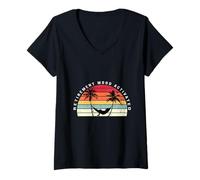 Women's Retirement Mood Retro Activated Beach Design for Men V-Neck T-Shirt