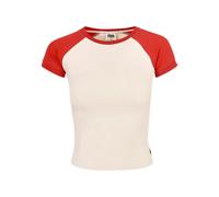 Women's retro baseball t-shirt Urban Classics Organic Stretch GT Blanc 2XL