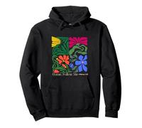 Women's Retro Boho Floral Christian Saying "Come Follow Me" Pullover Hoodie
