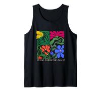 Women's Retro Boho Floral Christian Saying Come Follow Me Tank Top