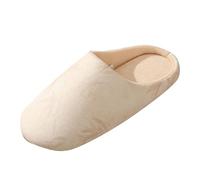 Women's Retro Fashion Felt Slippers Guest Slippers - Plush Slippers Non-Slip Unisex Winter Warm Bathing Shoes Fluffy Slippers Non-Slip Sole Multicoloured Memory Foam Plush Slippers, beige, 6 UK