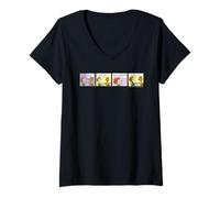Womens Retro Franklin Peppermint Patty School Comic Strip Homework V-Neck T-Shirt