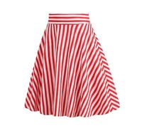 Womens Retro Geometric Pattern Skirt Jersey Mini Skirt Pleated High Waisted with Zipper A Line Flared Short Ladies Stretch Bodycon Tennis Party Prom Going Out