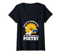 Women's Retro Poems or Poetry V-Neck T-Shirt