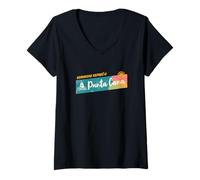 Womens Retro Punta Cana Dominican Republic Vintage Tropical V-Neck T-Shirt