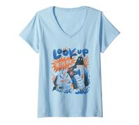 Womens Retro Robot Invasion - They're here - AI Revolution V-Neck T-Shirt