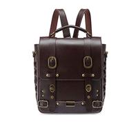 Womens Retro Shoulder Bag Vintage Backpacks Retro PU Leather Crossbody Bag Top Handle Handbag Female Chain-Messenger Bag