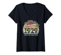 Women's Retro Vintage 1929 Limited Edition 97th Birthday V-Neck T-Shirt