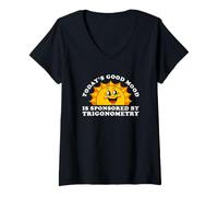 Women's Retro Vintage Trig Math or Trigonometry V-Neck T-Shirt