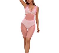 Women'S Rhinestone Mesh Dress Rhinestone Black Long Dress See Through Fishnet Smock Swimsuit Carnival, Cover Ups For Women Beachwear