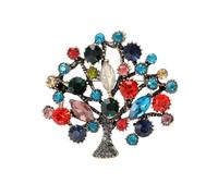 Womens Rhinestone Money Tree Plant Office Party Brooch Pin 2Max1914