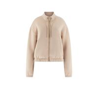 Womens Rhinestone Zip Sweatshirt Guess d Beige L