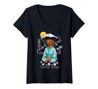 Womens Rhodesian Ridgeback V-Neck T-Shirt