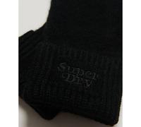 Women's rib knit gloves Superdry Noir TU