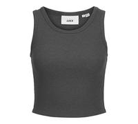 Women's ribbed crop top Jack & Jones Fallon STR Gris XS