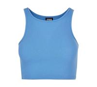 Women's ribbed crop top Urban Classics Bleu XS