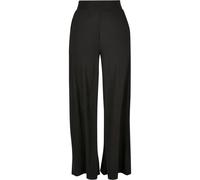 Women's ribbed jersey wide leg Trousers Urban Classics Black XL