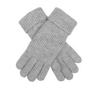 Women's Ribbed Knit Gloves with Metallic Yarn
