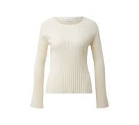 Women's Ribbed Knit Round Neck Sweater COMMA Beige 42