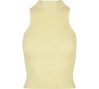 Women's ribbed knit short turtleneck bodysuit Urban Classics GT Jaune 3XL