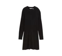 Women's Ribbed Long Sleeve Short Dress Tom Tailor Denim Noir 2XL