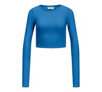 Women's ribbed T-shirt JJXX Feline Rib Bleu M