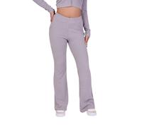 Women's ribbed triple logo flared Trousers Project X Paris Gris S