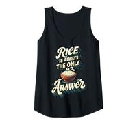 Womens Rice is Always The Only Answer Asian Tank Top