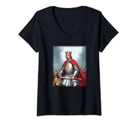 Womens Richard The Lionheart During the Crusades V-Neck T-Shirt