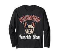 Womens Richmond Frenchie Mom Shirt French Bulldog Dog Lover Long Sleeve T-Shirt