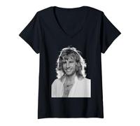 Women's Rick Parfitt Status Quo Rhythm Guitarist 1979 V-Neck T-Shirt