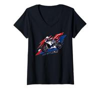 Women's Ride with Passion Unlocking The Joy of The Champions Ride V-Neck T-Shirt