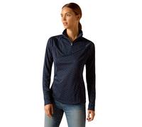 ARIAT Womens Sunstopper 3.0 Long Sleeve Baselayer - Navy Dot Womens Size - S