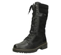 Womens Rieker D0B76 Biker Style Lace And Zip Boots