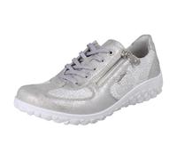 Womens Rieker Extra Wide Detailed Lace Up Trainers With Side Zip: 59501