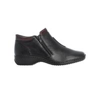 Women's Rieker L3882-00 | Doro | Black Leather | Ladies Casual Low-Cut Ankle Boots Schwarz/burgund Eu 42