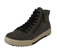 Womens Rieker Zip Up And Lace Trainer Boot - Hi-Top