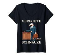 Womens Righteous Snout Design for Jurassic Fans, Lawyers and Lawyers V-Neck T-Shirt