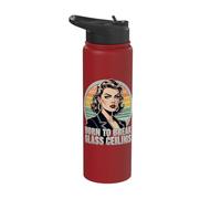 Women's Rights Feminism Female Agency Glass Ceiling Stainless Steel Insulated Water Bottle