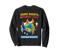 Womens Rights We Are All Human Mens Big Fan Of Human Rights Sweatshirt